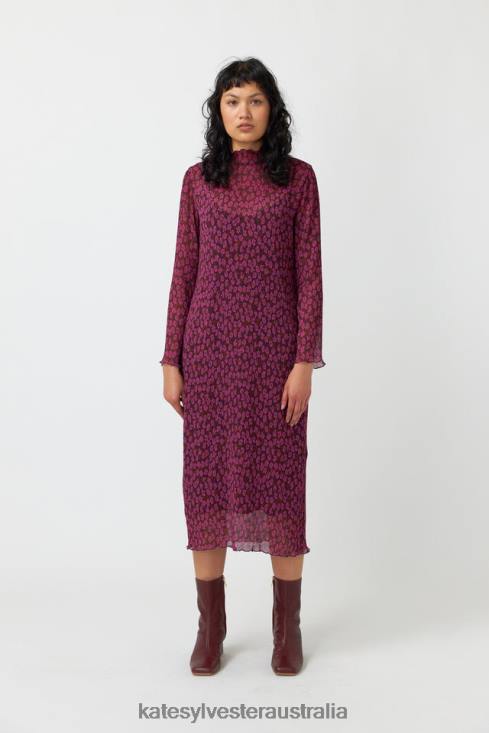 Blooming sheath dress Berry blooms Kate Sylvester Women Clothing 4T0D154