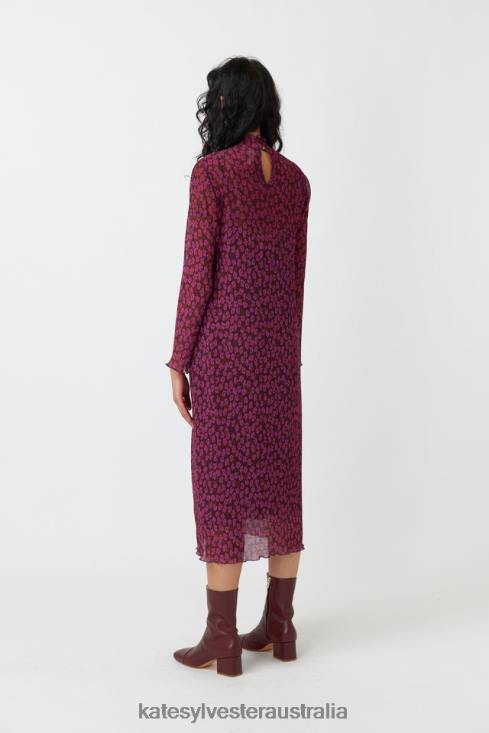 Blooming sheath dress Berry blooms Kate Sylvester Women Clothing 4T0D154