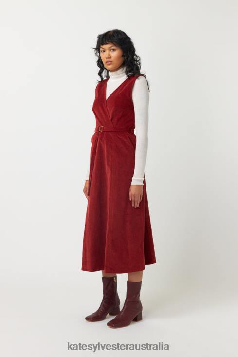 Cord Dress Brick Kate Sylvester Women Clothing 4T0D56