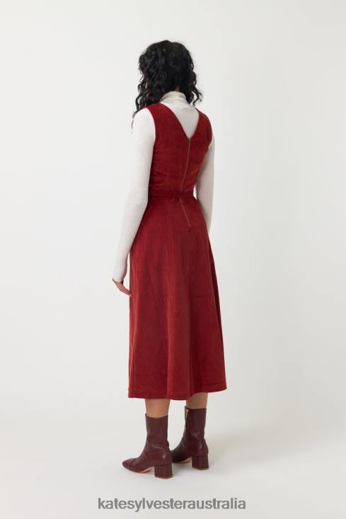 Cord Dress Brick Kate Sylvester Women Clothing 4T0D56