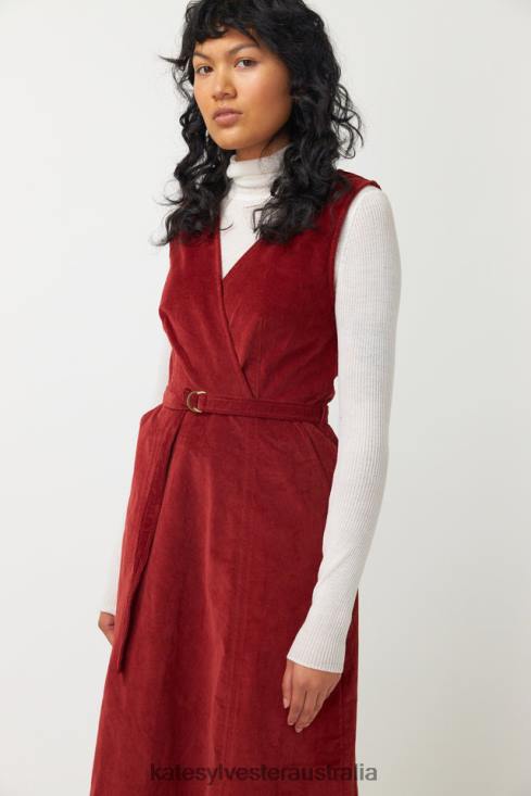 Cord Dress Brick Kate Sylvester Women Clothing 4T0D56