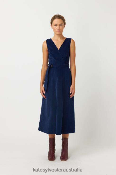 Cord Dress Ink Kate Sylvester Women Clothing 4T0D22