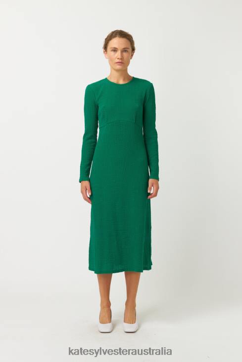 Crinkle Dress Grass green Kate Sylvester Women Clothing 4T0D33