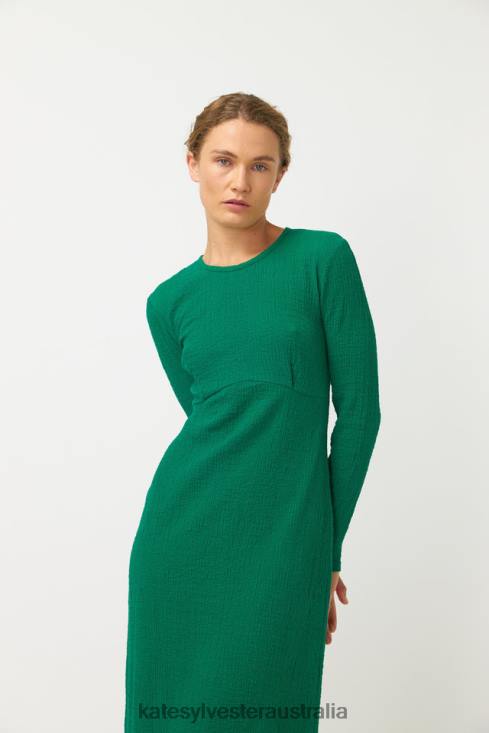 Crinkle Dress Grass green Kate Sylvester Women Clothing 4T0D33