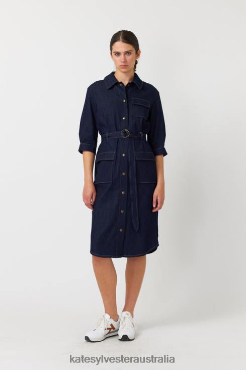 Denim dress Indigo Kate Sylvester Women Clothing 4T0D129