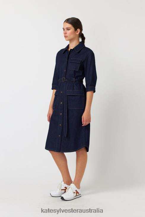 Denim dress Indigo Kate Sylvester Women Clothing 4T0D129