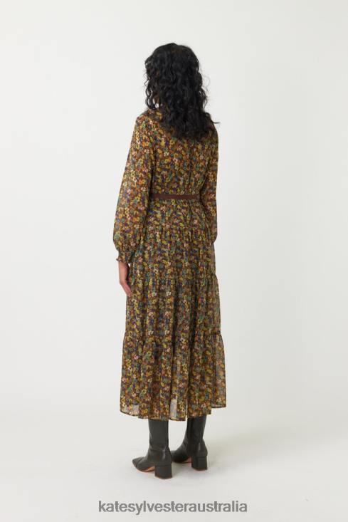 Dimity Dress Olive Kate Sylvester Women Clothing 4T0D65