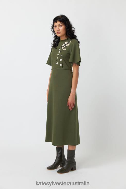 Falling roses dress Olive Kate Sylvester Women Clothing 4T0D93