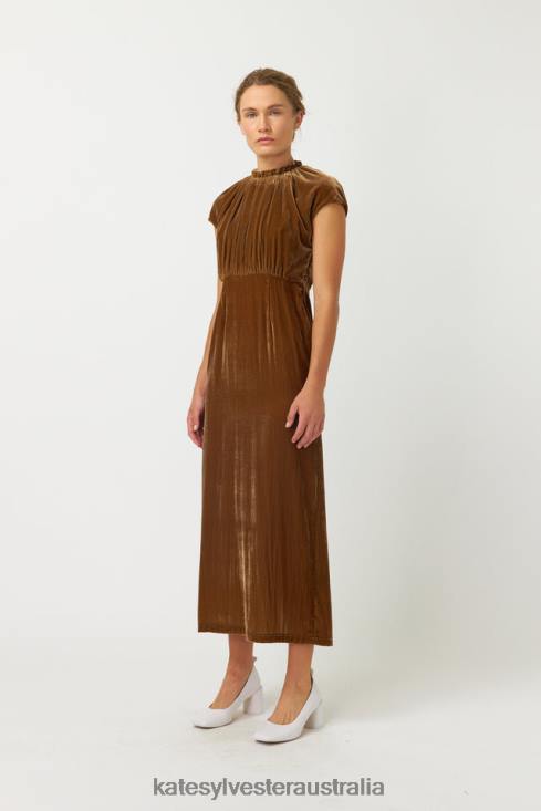 Heda Dress Gold Kate Sylvester Women Clothing 4T0D50