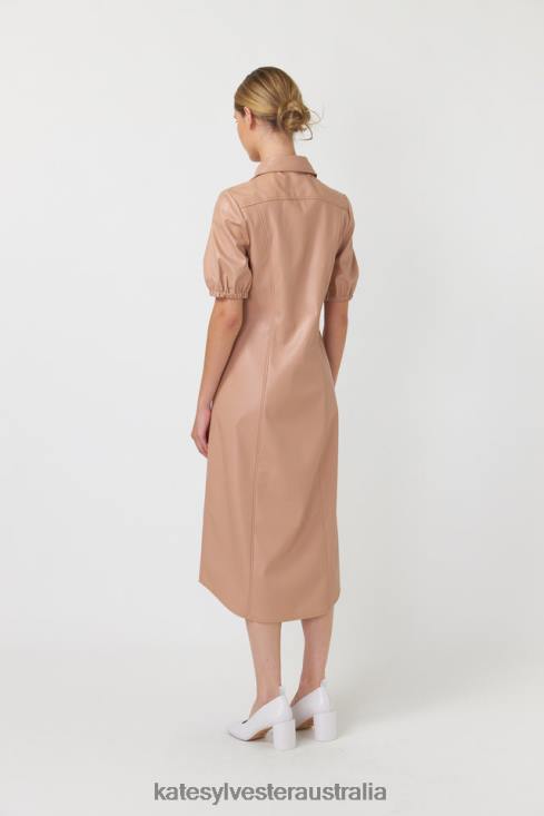 Olive shirt dress Latte Kate Sylvester Women Clothing 4T0D113