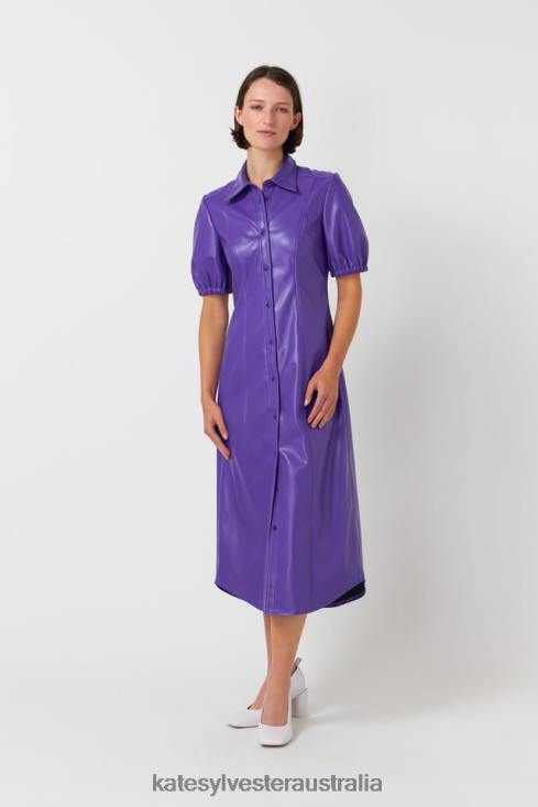 Olive shirt dress Purple Kate Sylvester Women Clothing 4T0D114