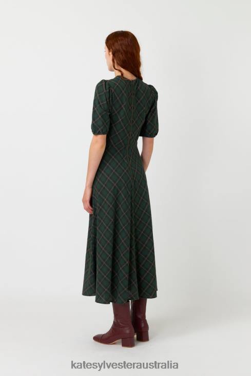 Plaid dress Forest Kate Sylvester Women Clothing 4T0D92