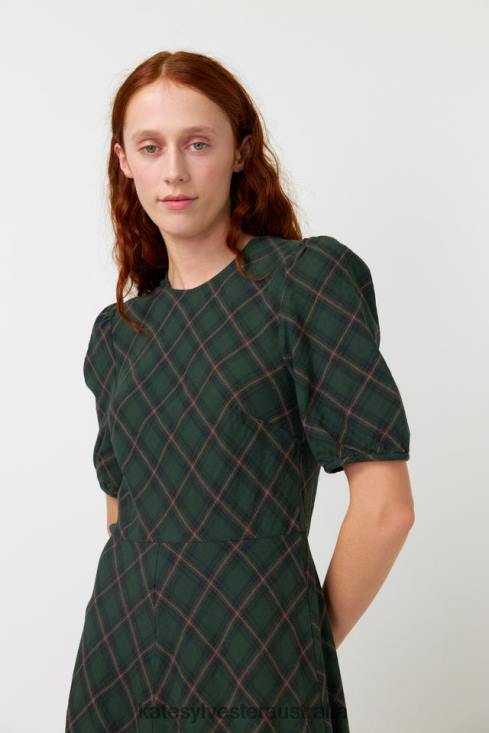 Plaid dress Forest Kate Sylvester Women Clothing 4T0D92