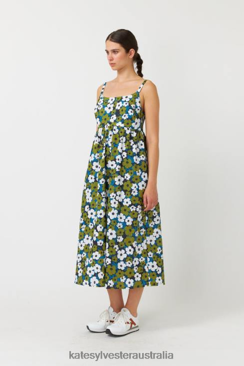 Pop sundress Ivory olive Kate Sylvester Women Clothing 4T0D135