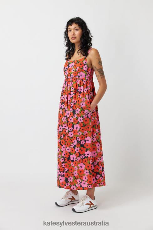 Pop sundress Pink orange Kate Sylvester Women Clothing 4T0D151