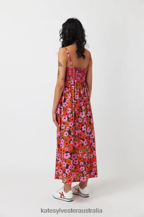 Pop sundress Pink orange Kate Sylvester Women Clothing 4T0D151