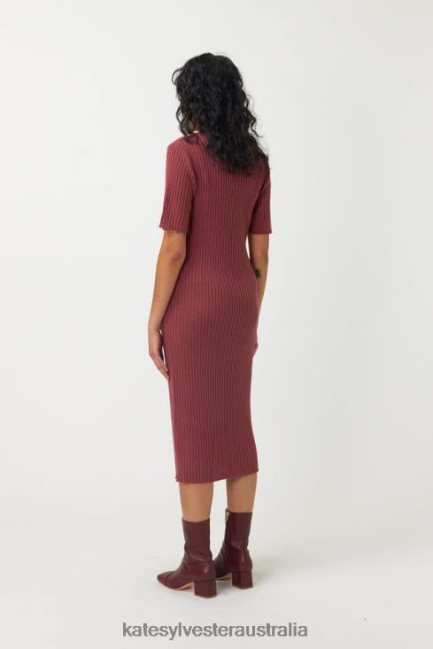 Ribbed Dress Rose Kate Sylvester Women Clothing 4T0D44