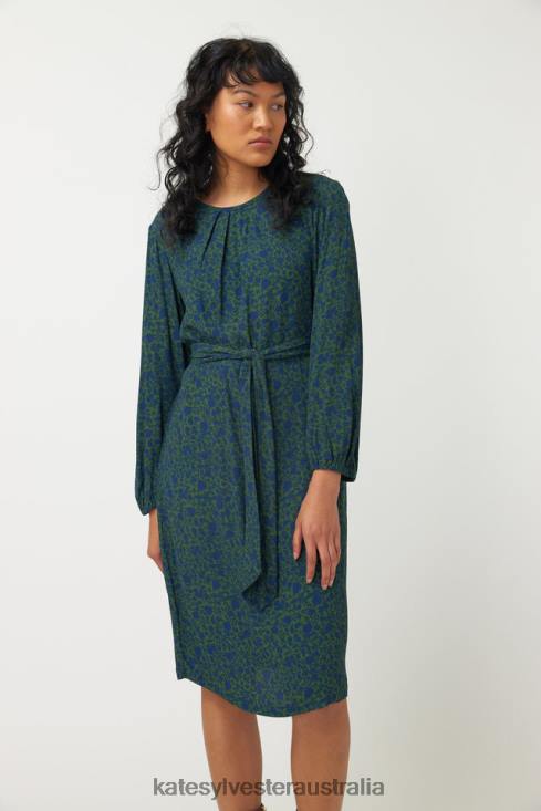 Rosa Shift Dress Emerald Kate Sylvester Women Clothing 4T0D30