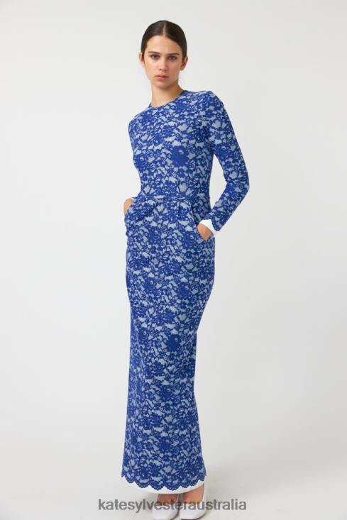 Rose maxi dress Navy Kate Sylvester Women Clothing 4T0D90