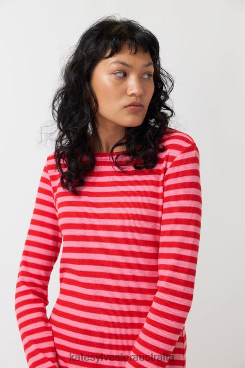 Stripey dress Pink stripe Kate Sylvester Women Clothing 4T0D152