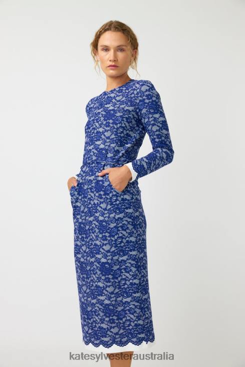 Valencia dress Navy Kate Sylvester Women Clothing 4T0D91
