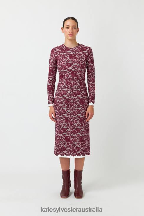 Valencia dress Plum Kate Sylvester Women Clothing 4T0D84