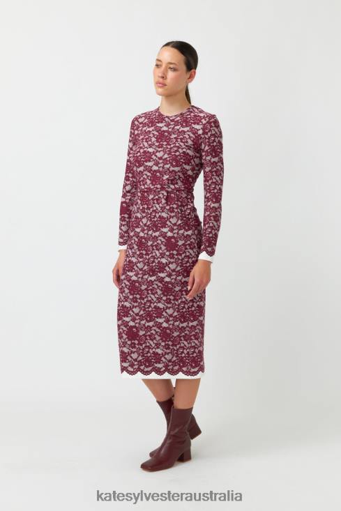 Valencia dress Plum Kate Sylvester Women Clothing 4T0D84