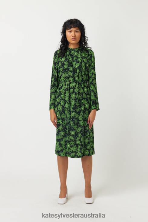 Zia Shift Dress Grass Kate Sylvester Women Clothing 4T0D16