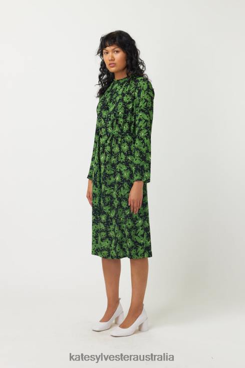 Zia Shift Dress Grass Kate Sylvester Women Clothing 4T0D16