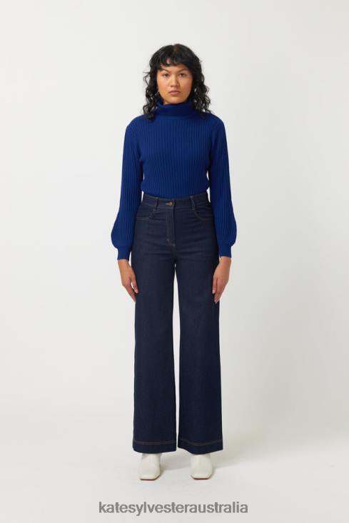 Ribbed Jumper Ink Kate Sylvester Women Clothing 4T0D26