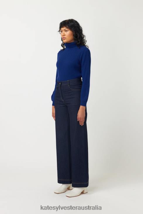 Ribbed Jumper Ink Kate Sylvester Women Clothing 4T0D26