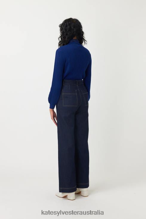 Ribbed Jumper Ink Kate Sylvester Women Clothing 4T0D26