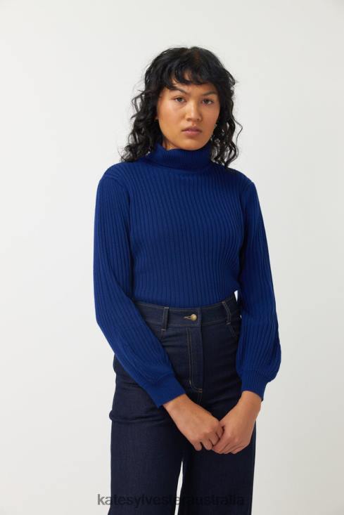 Ribbed Jumper Ink Kate Sylvester Women Clothing 4T0D26