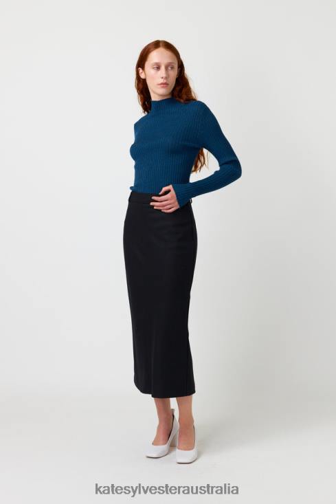 Zora skinny rib Marine Kate Sylvester Women Clothing 4T0D37