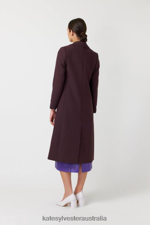 Connor coat Mahogany Kate Sylvester Women Clothing 4T0D278
