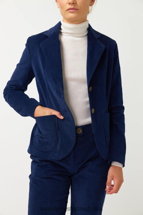 Cord Blazer Ink Kate Sylvester Women Clothing 4T0D21