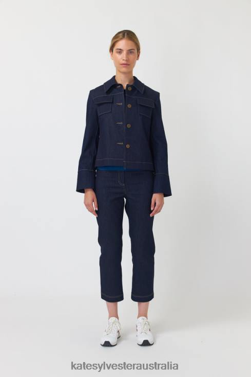 Denim jacket Indigo Kate Sylvester Women Clothing 4T0D284