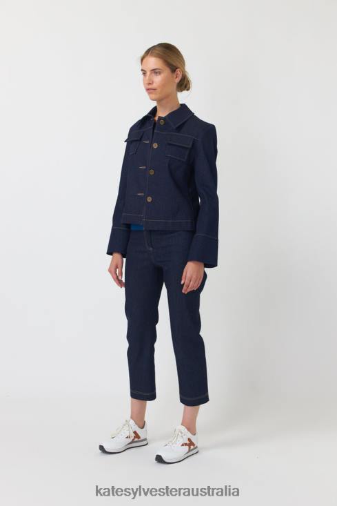 Denim jacket Indigo Kate Sylvester Women Clothing 4T0D284