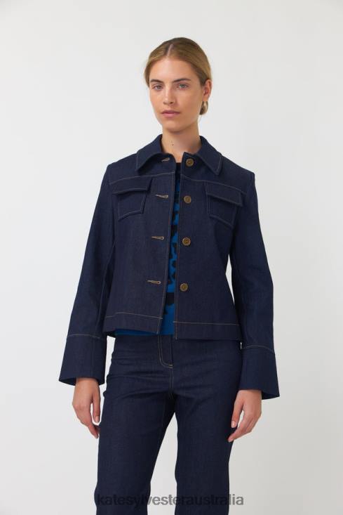 Denim jacket Indigo Kate Sylvester Women Clothing 4T0D284