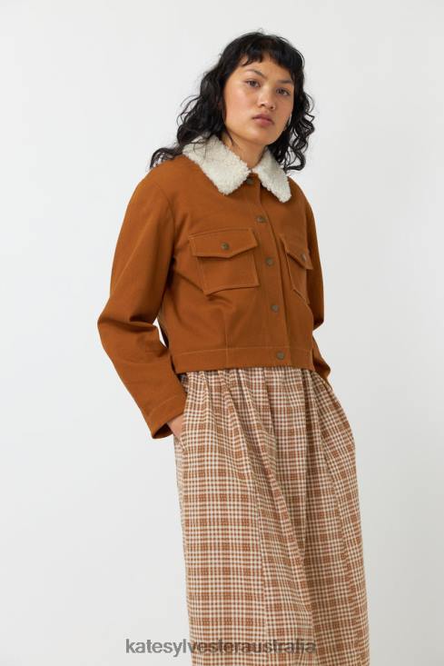 Denim shearling jacket Whisky Kate Sylvester Women Clothing 4T0D264