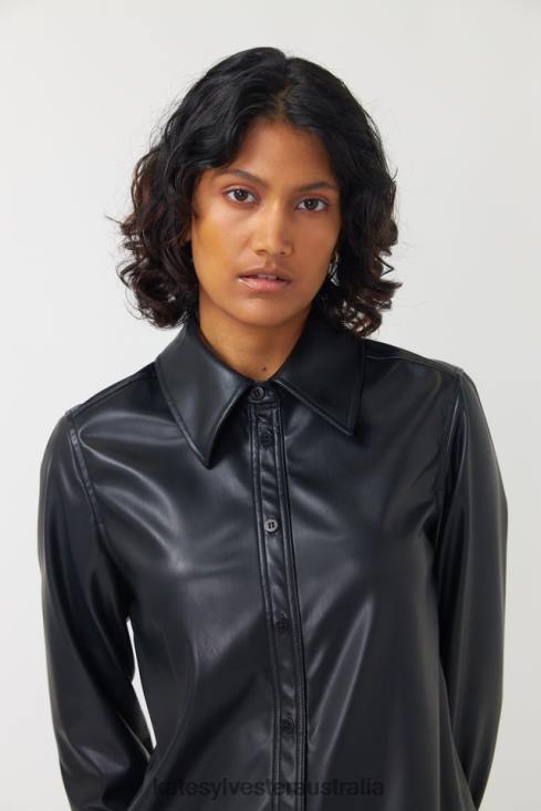 Frances overshirt Black Kate Sylvester Women Clothing 4T0D282