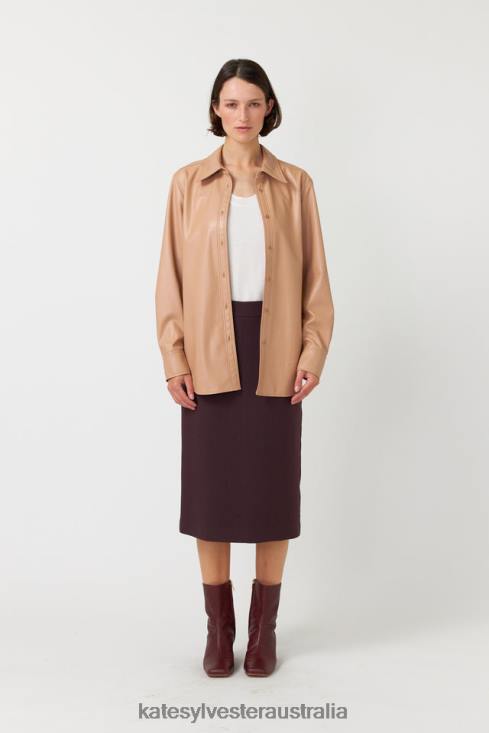 Frances overshirt Latte Kate Sylvester Women Clothing 4T0D281