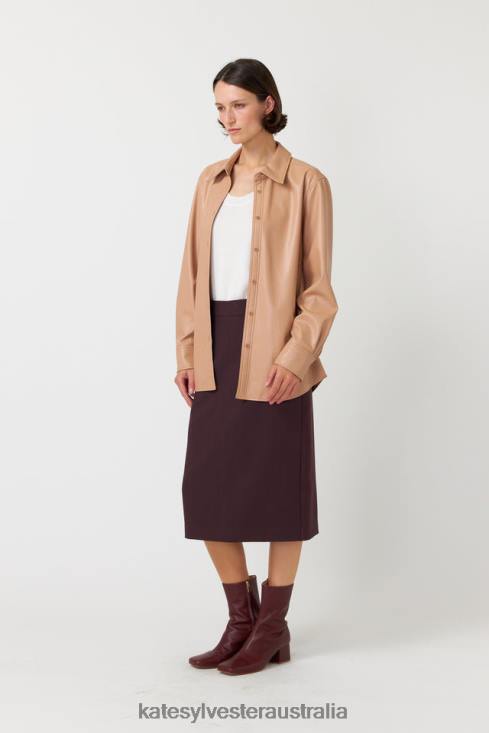 Frances overshirt Latte Kate Sylvester Women Clothing 4T0D281