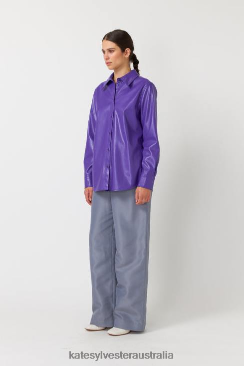 Frances overshirt Purple Kate Sylvester Women Clothing 4T0D283