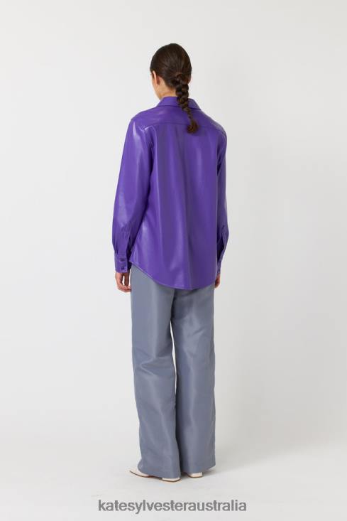 Frances overshirt Purple Kate Sylvester Women Clothing 4T0D283