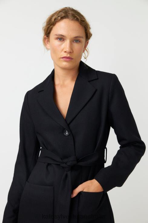 Marlene coat Black Kate Sylvester Women Clothing 4T0D274
