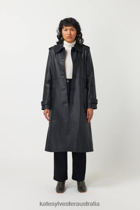Miller Coat Black Kate Sylvester Women Clothing 4T0D8