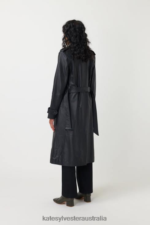 Miller Coat Black Kate Sylvester Women Clothing 4T0D8