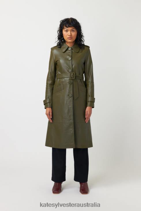 Miller Coat Olive Kate Sylvester Women Clothing 4T0D12