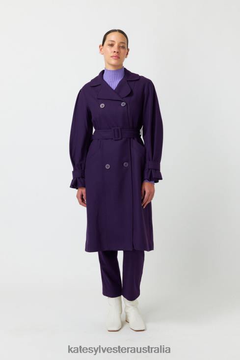 Natalia trench Purple Kate Sylvester Women Clothing 4T0D266